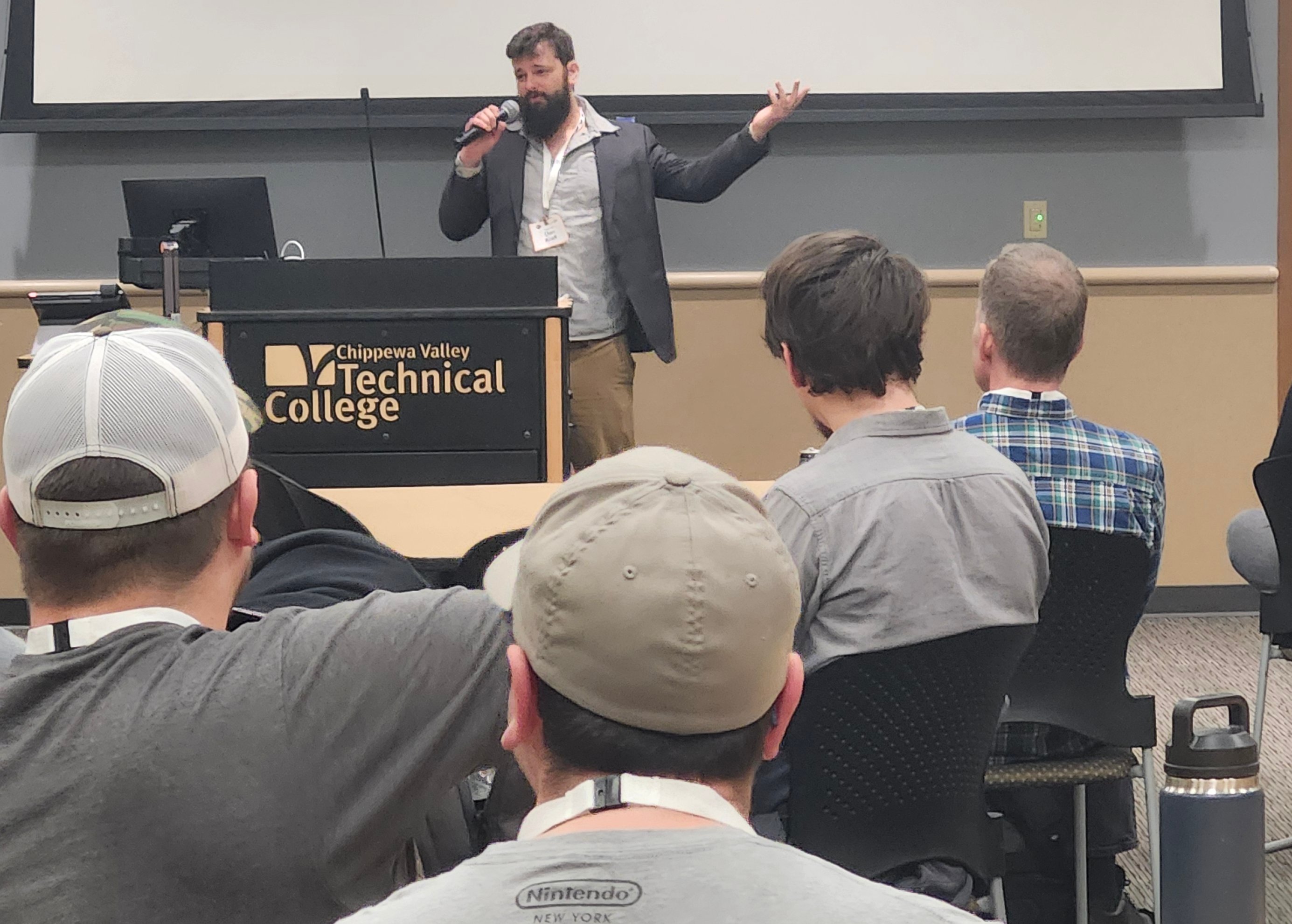 Dan during opening ceremony